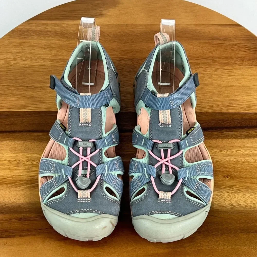 Big Kids Keen Seacamp II CNX Blue Casual Athletic‎ Water Sport Sandals Size 5 Y